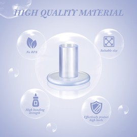6 Pairs Heel Protectors High Heels Protector Transparent Heel Protection Stopper High Heels Protectors 3 Sizes Heel Caps for Shoes with High Heels and Stiletto for Women Wedding Outdoor