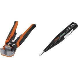 Truper PEC-AUT, Pinzas pelacables en acero, automática  PROVO-1, Probador de voltaje digital