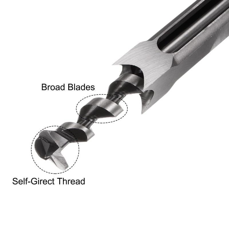 uxcell Square Hole Drill Bit, 7/8" High-Carbon Steel Hollow Chisel