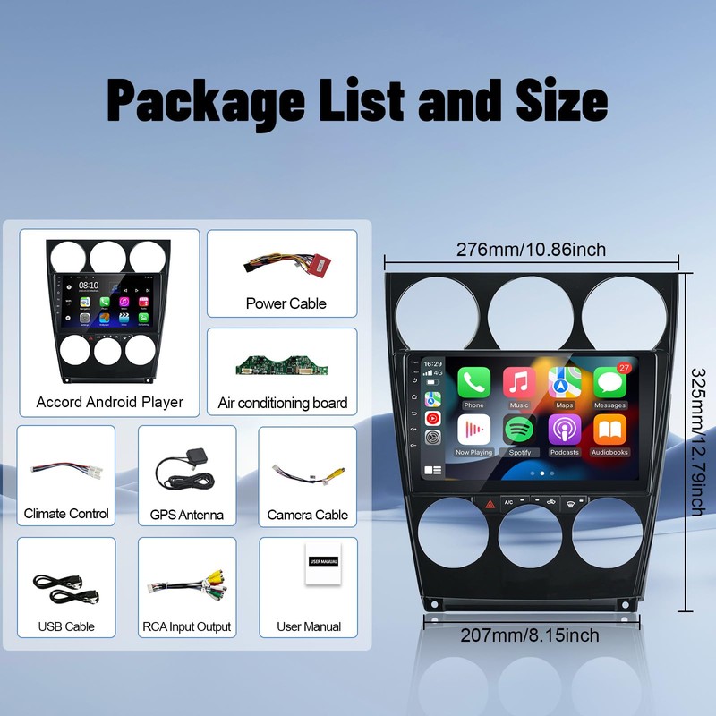 LEXXSON Car Radio for Mazda 6 Atenza 2002-2008, Car Stereo