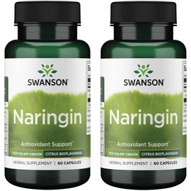 Swanson Naringin 500 Milligrams 60 Capsules (2 Pack)