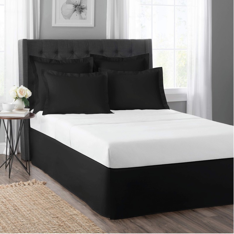 TODAY'S HOME Home Classic Tailored Bed Skirt Dust Ruffle, Cotton