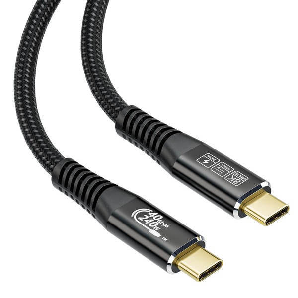 HOTUTUKI USB c Video Cable, 3.3 ft - 240W Charging,