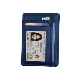 PHILOMI Slim Minimalist Leather Wallet, Front Pocket Wallets,RFID Blocking,Credit Card Holder for Men&Women