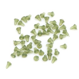 50PCS Fishing Bait Stops with Fishing Bobber Stopper for Fishing Tackle Accessory(Green)