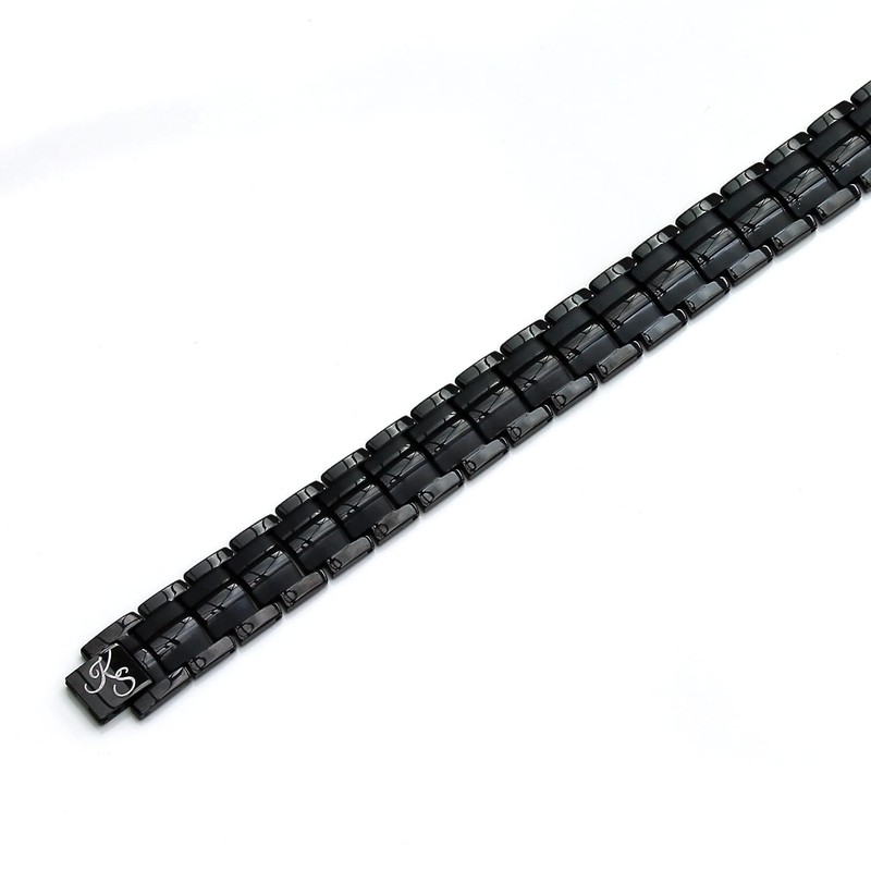 Kalsi Style Ultra Strength Titanium Magnetic Therapy Bracelet, Double Row