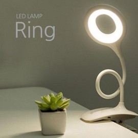 LED Clip-On Ring Light Stand White