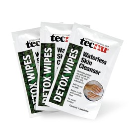 Tecnu Detox Wipes, Poison Ivy Wipes, 12 Count, Large Individual Wipes, Waterless Skin Oil Cleanser, Helps Remove Rash Causing Oil from Poison Ivy, Poison Oak, Poison Sumac, Pitch & Tar