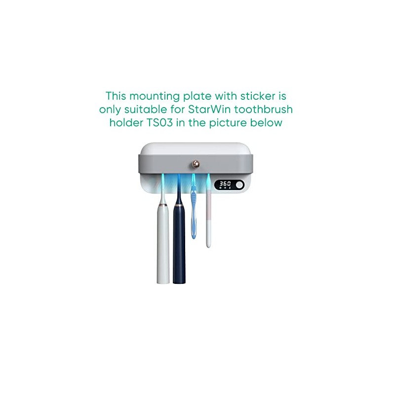Mounting Plate with Sticker Only for StarWin Toothbrush Holder TS03
