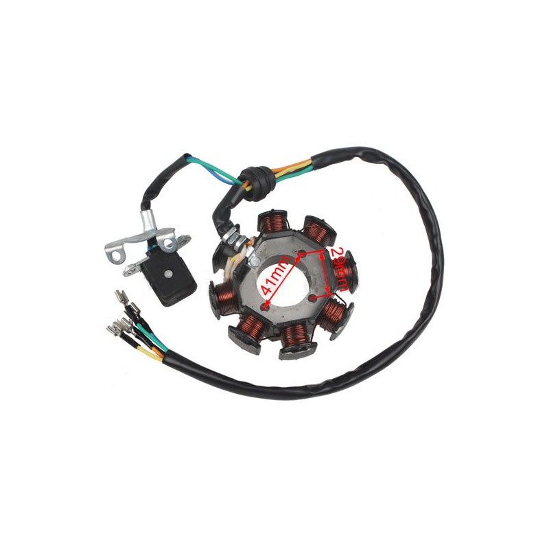 X-PRO 8-Coil Magneto Stator for 200cc-250cc Water/Air Cooled ATVs, Dirt