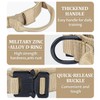 COOYOO Dog Collar,3 Piece Set Tactical Dog Collar, Adjustable Military