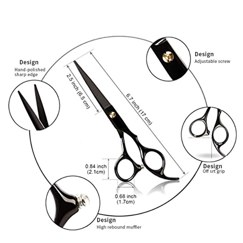 Hairdressing Shears Set Incisive Stainless Steel Professional Haircut Scissors Kit