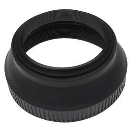 vhbw Lens Hood Compatible with Leica Summilux 35mm f/1.4 ASPH - Wide Angle Lens Hood, Matte Black, Rubber, Round