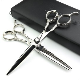 6 Inch Left-Handed Hairdressing Scissors Hairdresser Hairdresser Scissors Set (2-Piece Set)