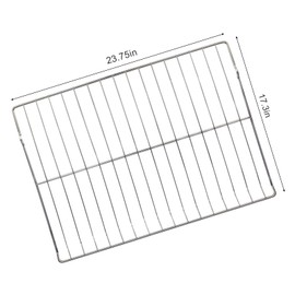 Upgraded WB48T10095 Oven Racks Replacement 23.8 * 17.3 Inch Compatible with GE Hotpoint Oven Stove Wire Rack Replace AP5665850, 2629419, PS6447646, WB48K0001, WB48K0003, WB48K0004, WB48K1 (2 Pack)