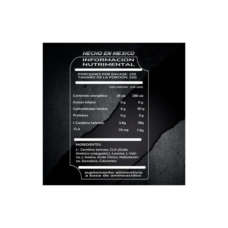 Maximus Protein Cla Carnitina 1kg 100 Servicios Varios
