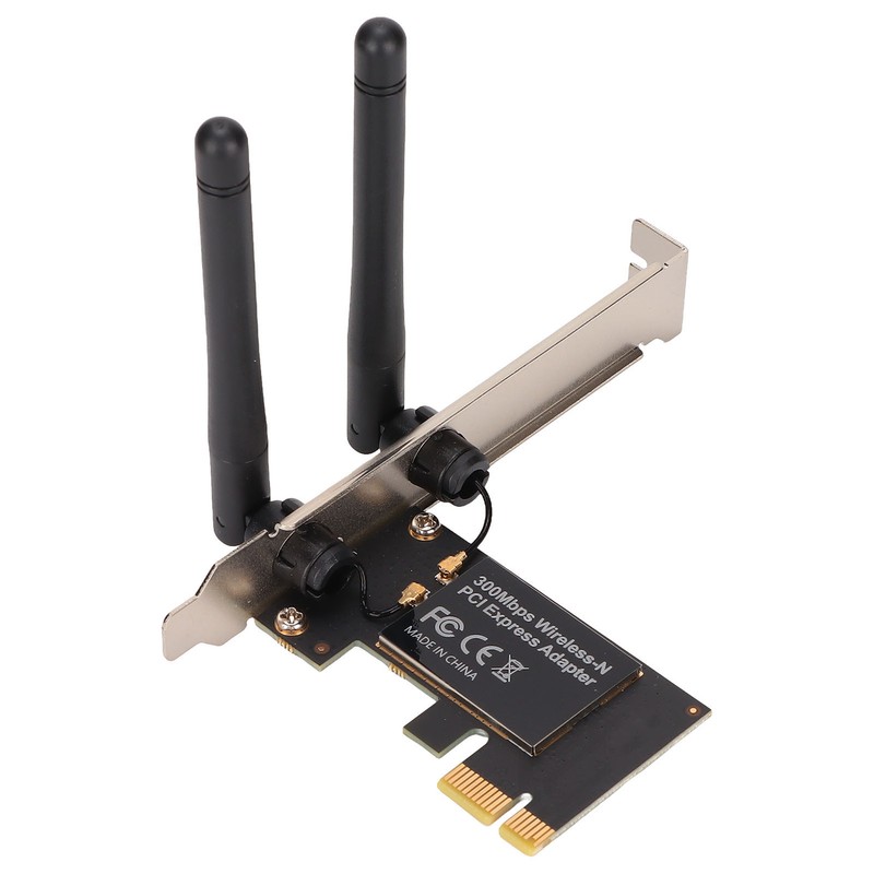 PCIe WIFI Card 11N Technology 2 Gain Antennas 802.11b/g/n 300Mbps