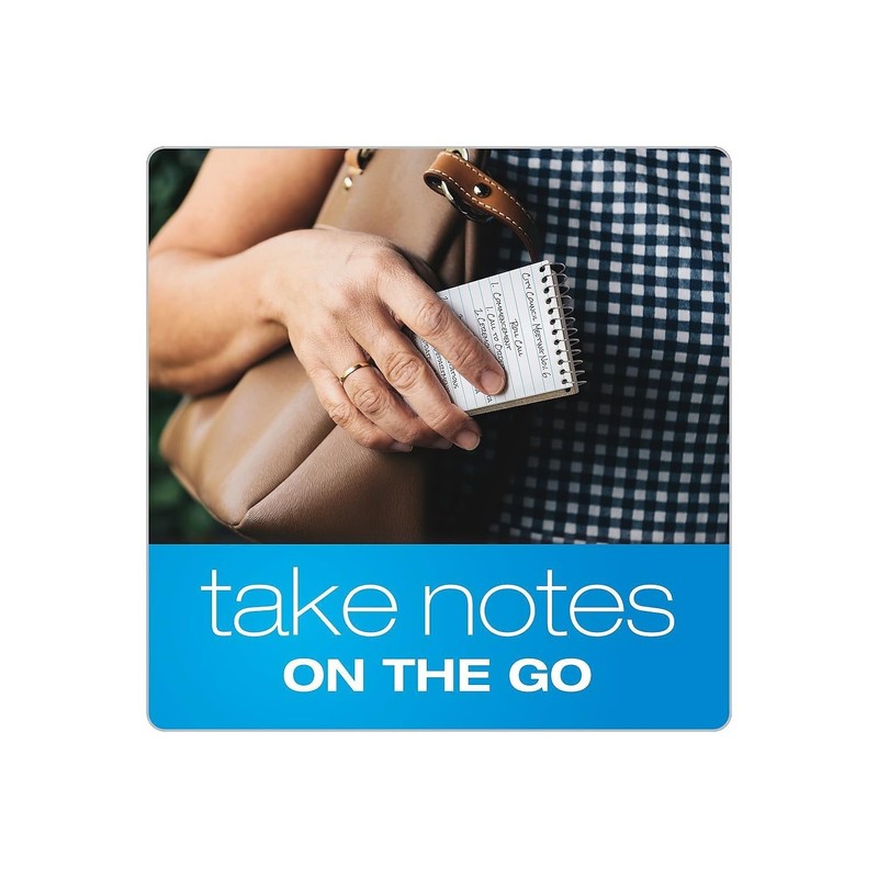 Ampad TOP25093 Wirebound Memo Book, Narrow Rule, 5 x 3,