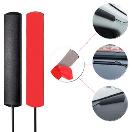 AEDIKO Car Antenna FM AM Radio Antenna Adhesive Mount Hidden Patch Antenna for Vehicle Truck SUV Stereo in Dash Head Unit Audio HD Radio Tuner Amplifier