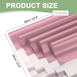 PATIKIL 22.8 x 22.8 Inch Flower Wrapping Paper, 10 Pcs Iridescent Double Sided Florist Bouquet Packaging Waterproof Florist Supplies DIY Crafts Gift Packaging Gift Box Wedding, Purple