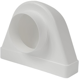 Vent Systems 90 Degree Angle Connector for 220 x 55 mm Rectangular Ducts to Ø100 mm Round Pipes. Ventilation System, Heating, Cooling