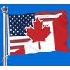 America Canada Friendship Flag,3x5 FT American USA US Flag,36x60 Inch