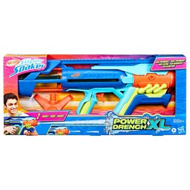 Nerf Super Soaker Power Drench XL Water Blaster, High Performance Pressurized Blasting, Easy Fill Station, Water Toys, Ages 8+