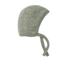 Engel, Baby Bonnet, 100% Organic Wool (3-7 Months (Height 23-27) (EU 62/68), Light Grey Melange)