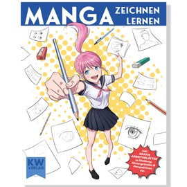 SimplePaper Learn to draw manga - for beginners and advanced users | manga and anime colouring book with instructions + tips - step by step to your first manga book