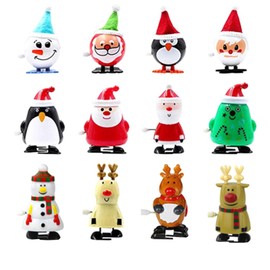 Toyvian 12 Pieces Wind-Up Toy Reindeer Penguin Snowman Santa Claus Figure Wind Up Figure Christmas Decoration Figures Clock Movement Toy Gift for Baby Children (Random Style)