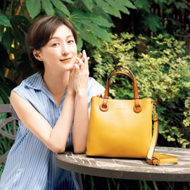 FIRANO 402290 3-Part Casual Chic 2-Way Handbag, Women's, Filano, yellow (mustard)