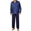 JupiterSecret Mens Satin Pajamas Set Long Sleeve Button Down Silky