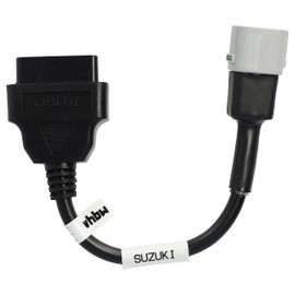 vhbw OBD2 Adapter 6 Pin auf OBD2 16Pin kompatibel mit Suzuki GSX-S 125 (2017-2019), RV 125 Van Van (2007-2017) Motorrad - 10 cm