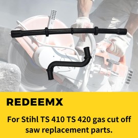 REDEEMX TS410 420 Fuel Line with Inlet Manifold Impulse Tube Hose Compatible with Stihl TS 410 TS420 Petrol Cut-off Saw Rep OEM 0000 141 8600, 4238 358 7700