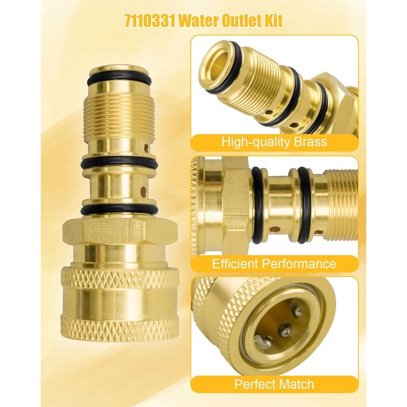 7110331 Water Outlet Kit Compatible with Cleaning Pump Models 530006