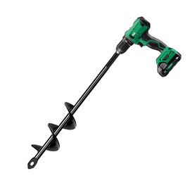 DOKOLES Garden Auger Drill Bit for Planting 1.6x9in, Ground Earth Spiral Auger Drill for 3/8" Hex Drive, Yard Auger for Bulbs, Flowers & Bedding Digging, Planter Tool