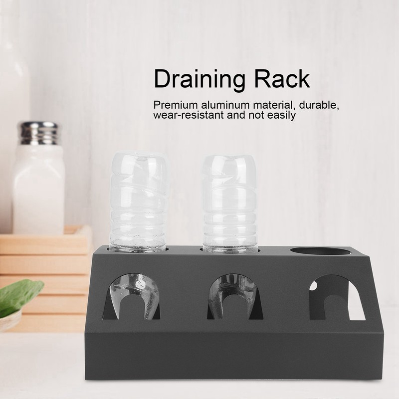 Household 3 Holes Bottle Drain Drying Rack Cup Holder Drainer