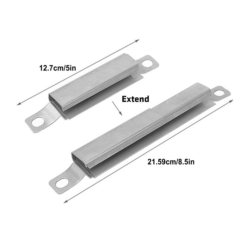 lyrlody BBQ Transfer Tube, Adjustable Crossover Tubes, Stainless Steel Grill