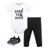 Little Treasure Unisex Baby Cotton Bodysuit, Pant and Shoe Set,