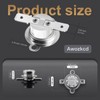 Awozkcd UL/CUL KSD301 125V 16A Thermal Cutoff Switch,150°C/302°F Off and