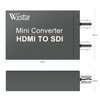 Wiistar HDMI to SDI(SD-SDI/HD-SDI/3G-SDI) Converter Mini HDMI 2 Input to