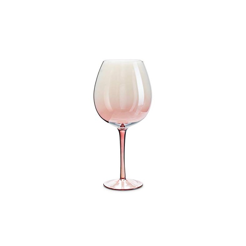 Abbott Collection Xlg Pink Iris Goblet-10 H(28oz), 10 inches high