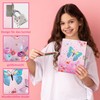 Girls' Diary with Lock, Diary Children's Butterfly Hardcover Journal GINMLYDA