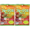 Kasugai Fruit Assort Gummy Candy 3.59oz (2 Pack)