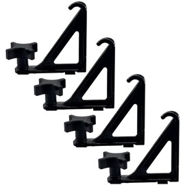 Trucktok Load Stops Replacement for T-Slot Truck Cross Bar Heavy Duty Ladder Firewood Skis Snowboard Kayak Most Truck Bed Rails Rack Systems（ 4 Pack）
