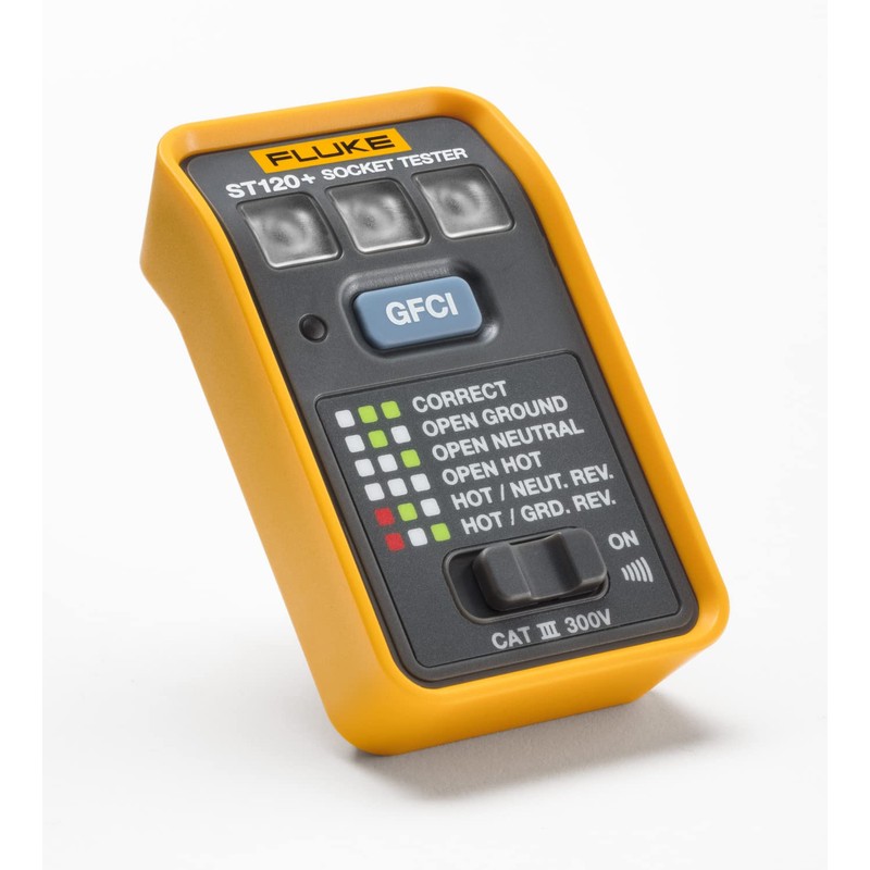 Fluke ST120+ GFCI Socket Tester with Audible Beeper