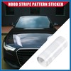 A ABSOPRO Hood Stripe Pattern Sticker/Outer for Car/Durable / 1
