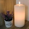 DRomance Large Flameless Flickering Candles with 6 Hour Timer, 3D