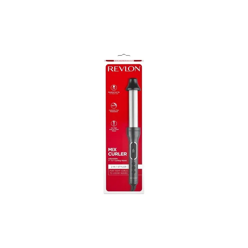 Rizadora De Cabello Revlon Ajustable Digital Triple Cerámica