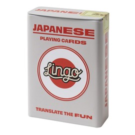 Japanese Lingo Playing Cards in Wayfarer Tin Box | Travel Flashcards | Learn Japanese Vocabulary in A Fun & Easy Way | 52 Essential Translations